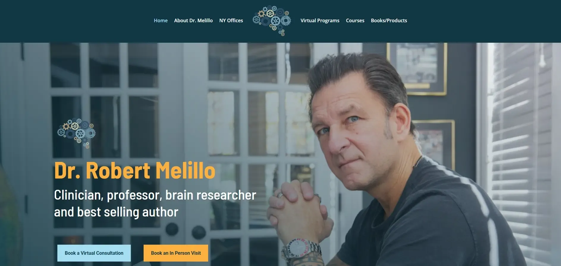 The Melillo Centers Website Screenshot