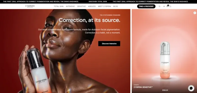 Cyspera website screenshot 2026