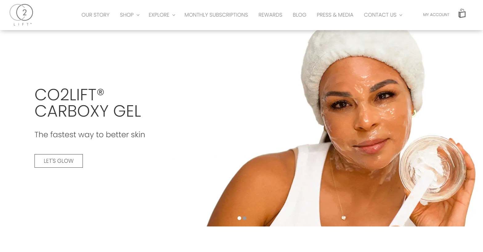 CO2Lift website screenshot 2024