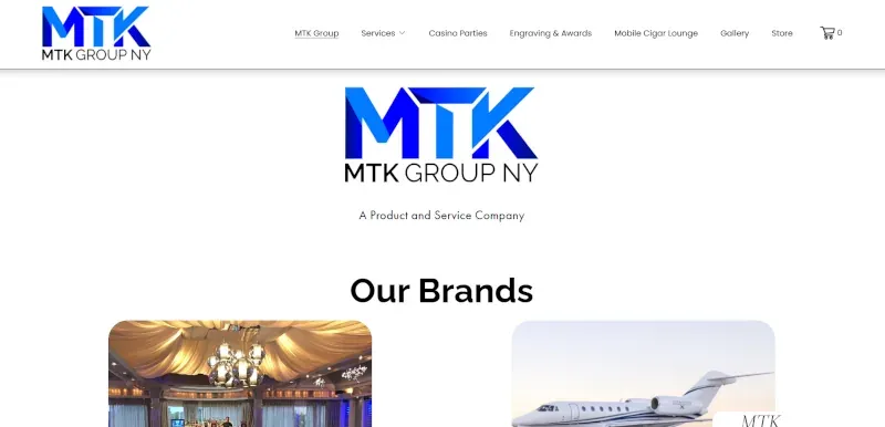 MTK Group NY Website Screenshot