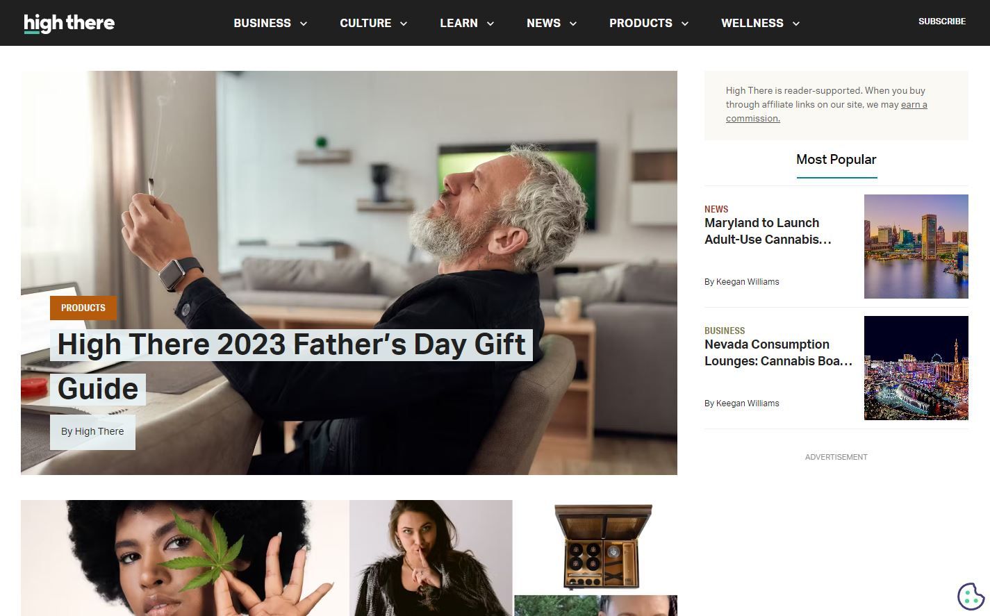 High There website screenshot 2024